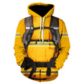 Men's 3d Space Suit Digital Printing Long-sleeved Pullover Hoodie