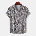 Summer Hawaii Beach Leopard Print Flower Shirt