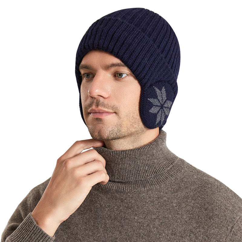 Thermal Knitting Woolen Cap Men's