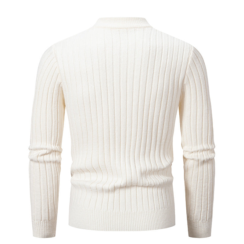 Men's Stand Collar Sweater
