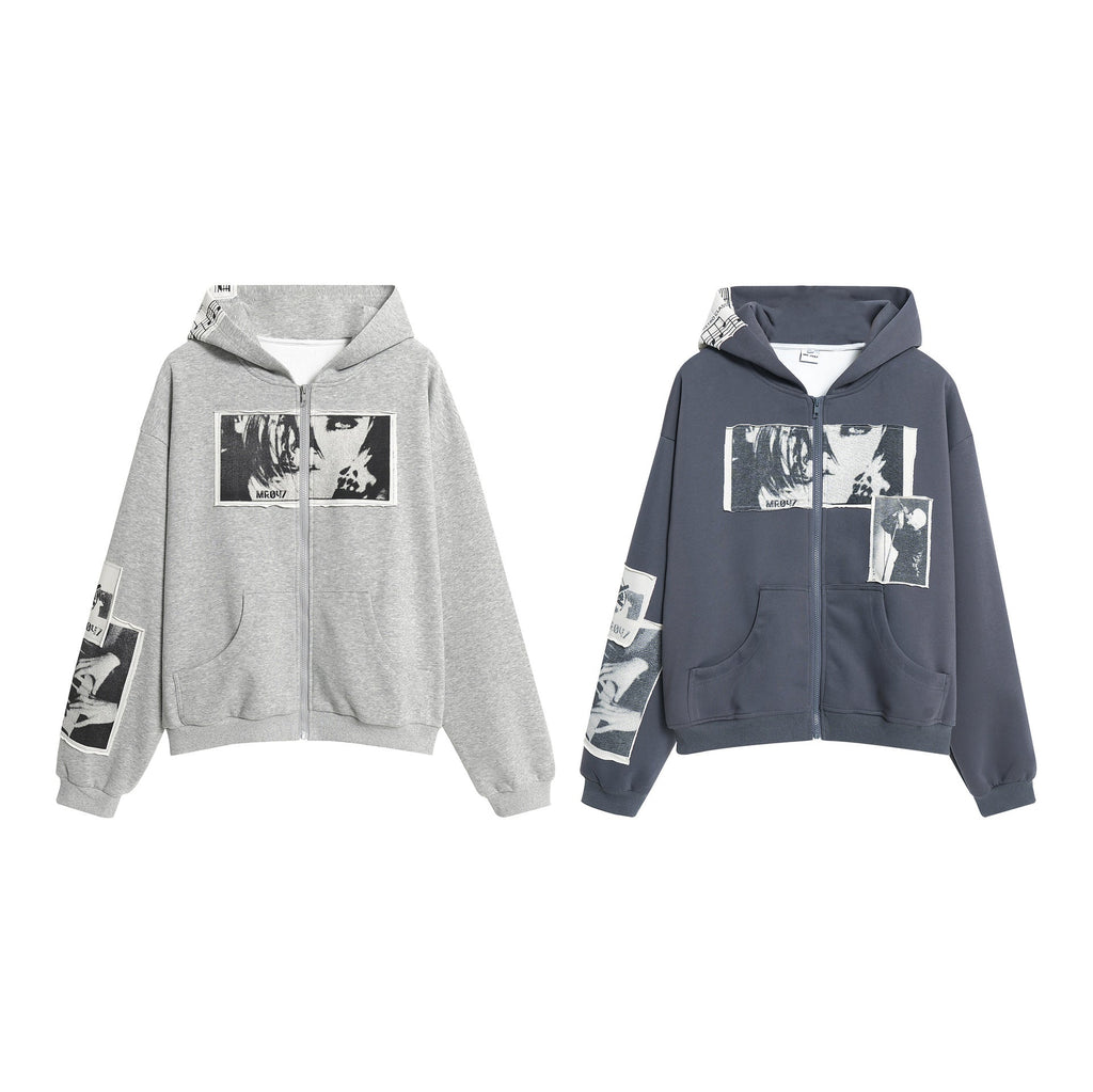 Men's Retro Simple Loose Hooded Sweater