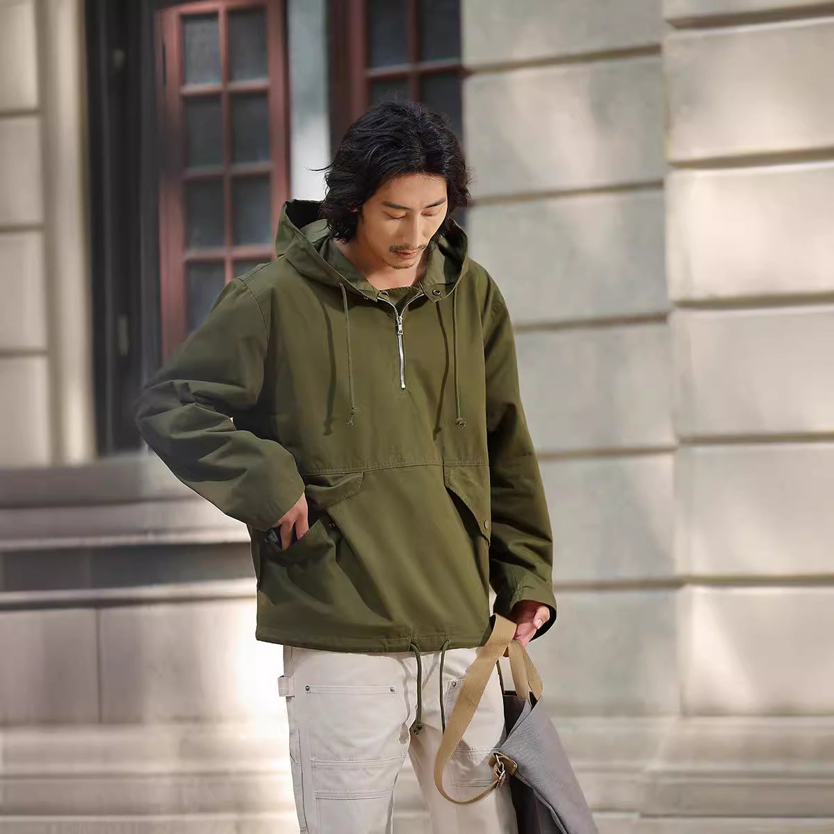 Hooded Camouflage Outdoor Parka hoodie