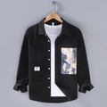 Men's stitching Long Sleeve Tooling shirt