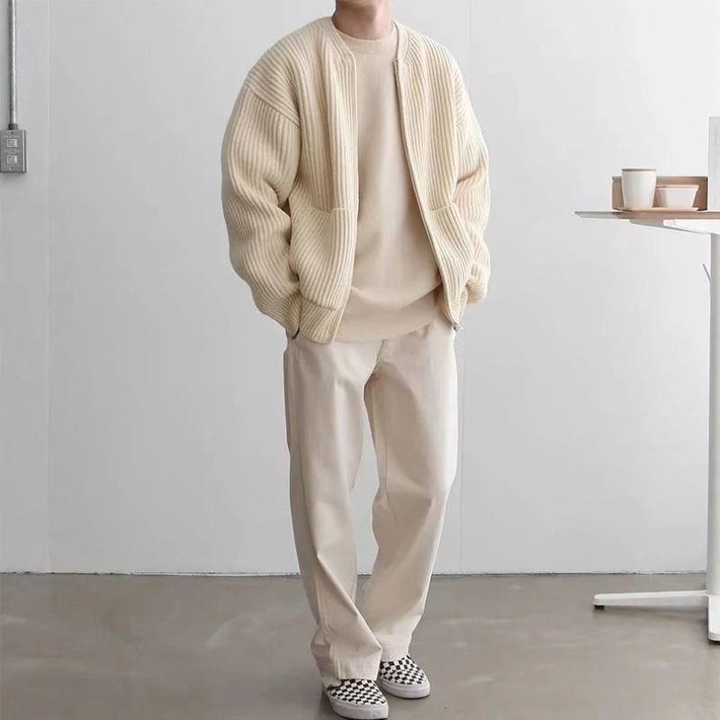 Knitted Cardigan Men's Sweater