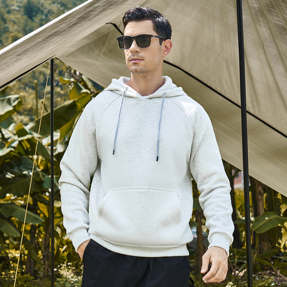 Loose Cool Blank Fleece hoodie Men's