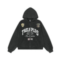 College Style Retro Washed Hoodie Coat Cardigan Zipper Sweater