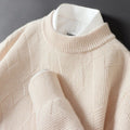 Men's Loose Thick Jacquard Round Neck sweatshirt