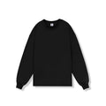 Solid Color Heavy Cotton Loose Basic Style Bottoming Long Sleeve T-shirt