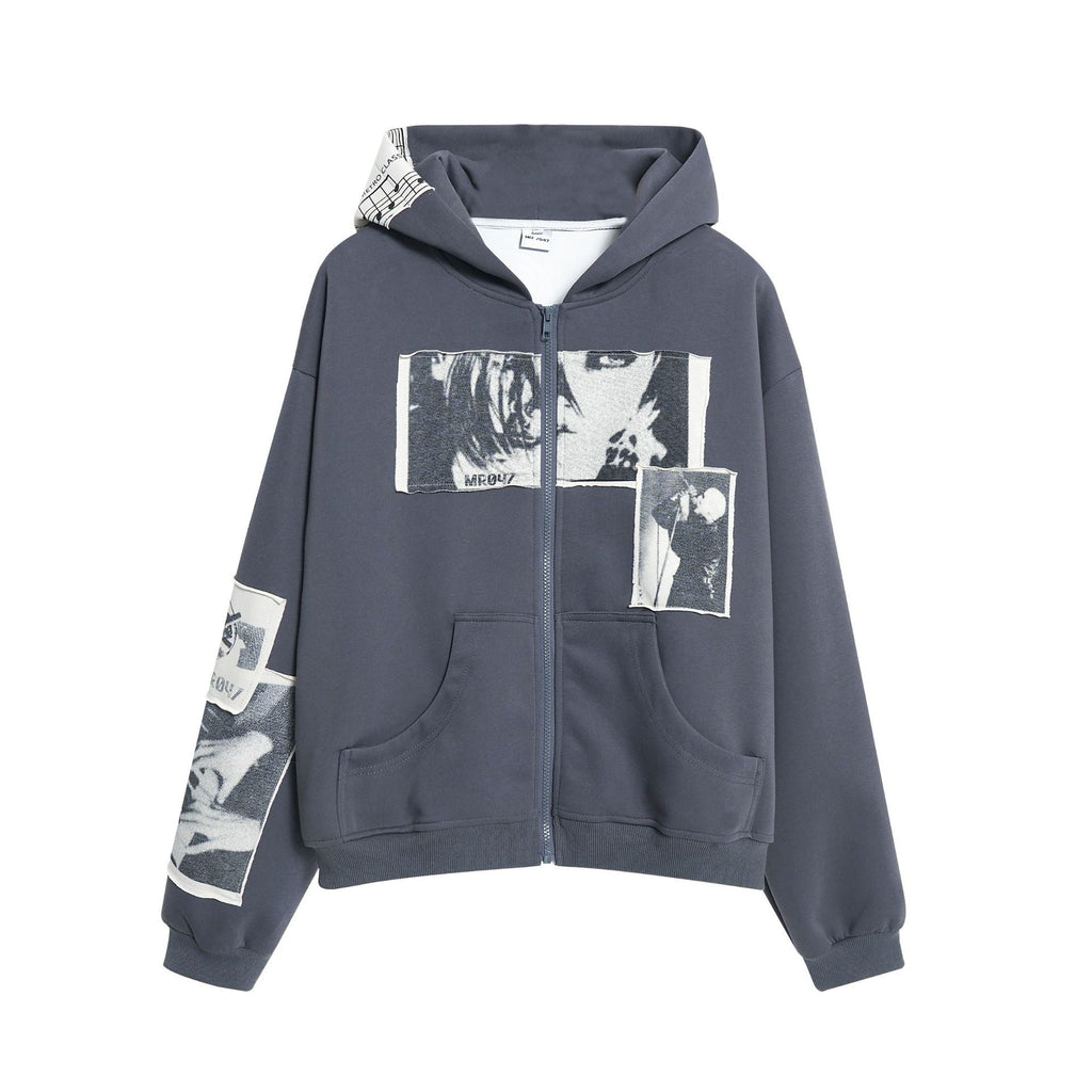 Men's Retro Simple Loose Hooded Sweater