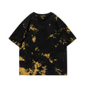 Summer Cotton Short Sleeve Tie-dye Design Fashionable Round Neck Top Ins Style Bright Color T-shirt