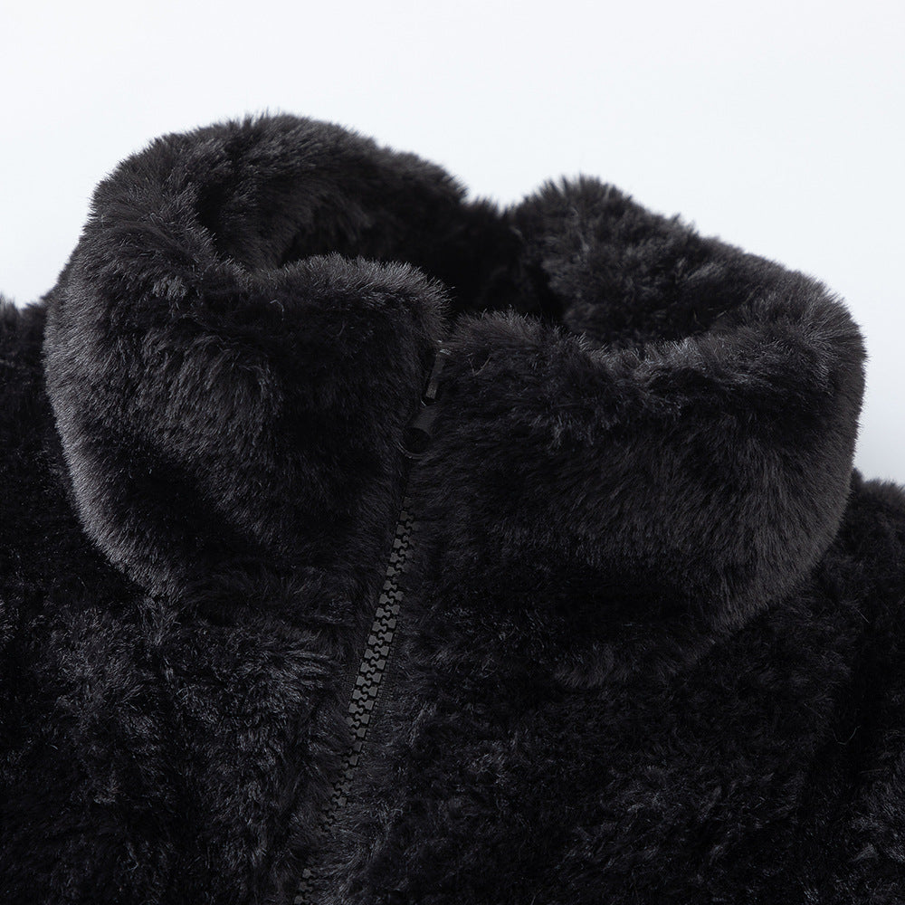 Winter Thick Quilted Polar Fleece Cotton Coat Jacket