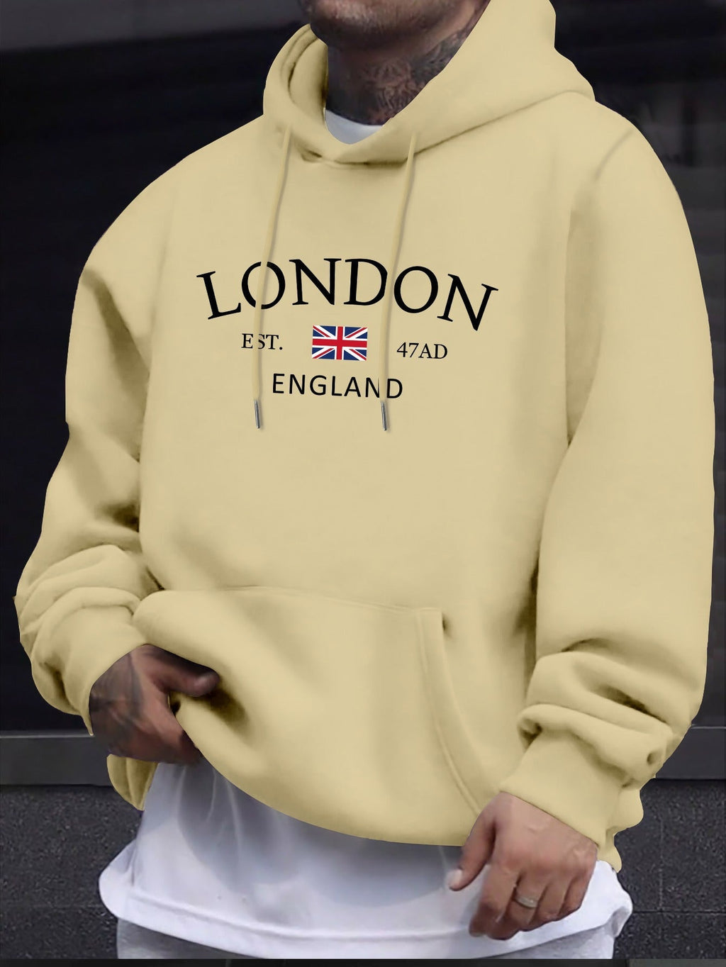 Fashion Personalized Printed Men's Casual Hoodie