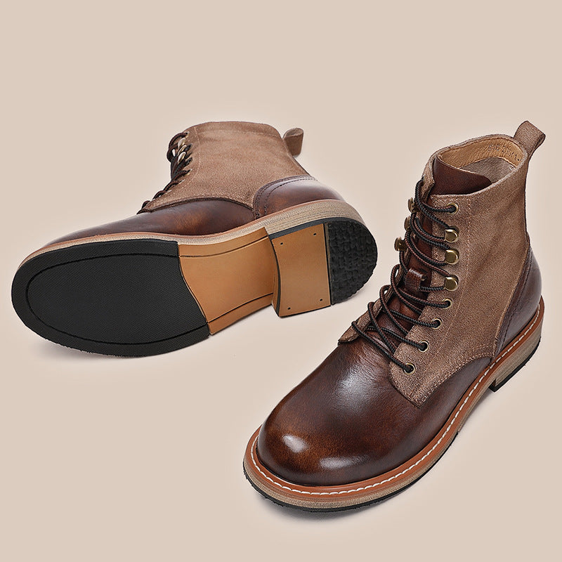 Spring And Autumn Retro Antique Thickened Martin Boots
