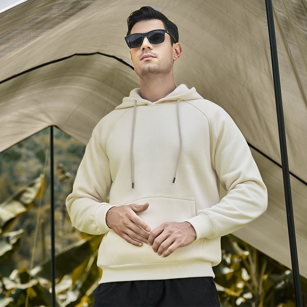 Loose Cool Blank Fleece hoodie Men's