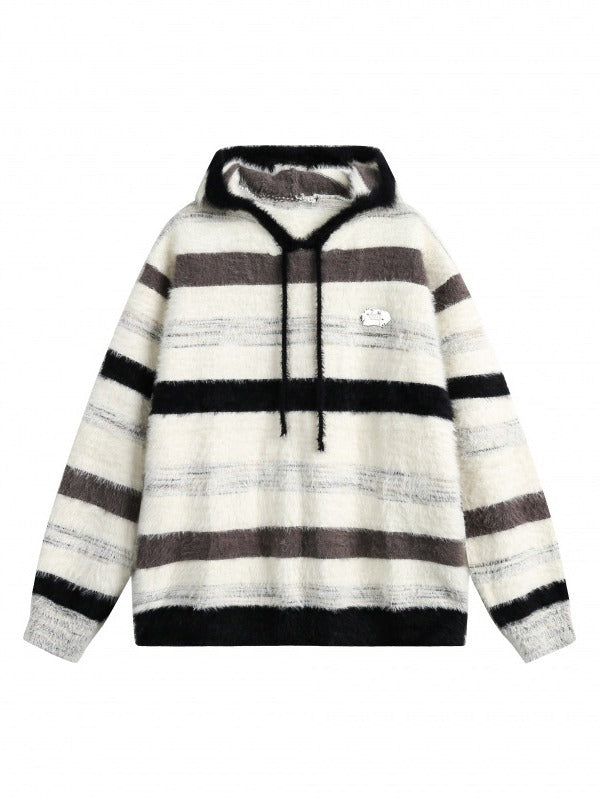 Trendy Pu Shuai Pullover Sweater Hooded Sweater