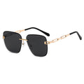 Fashion Frameless Trimming Square Sunglasses