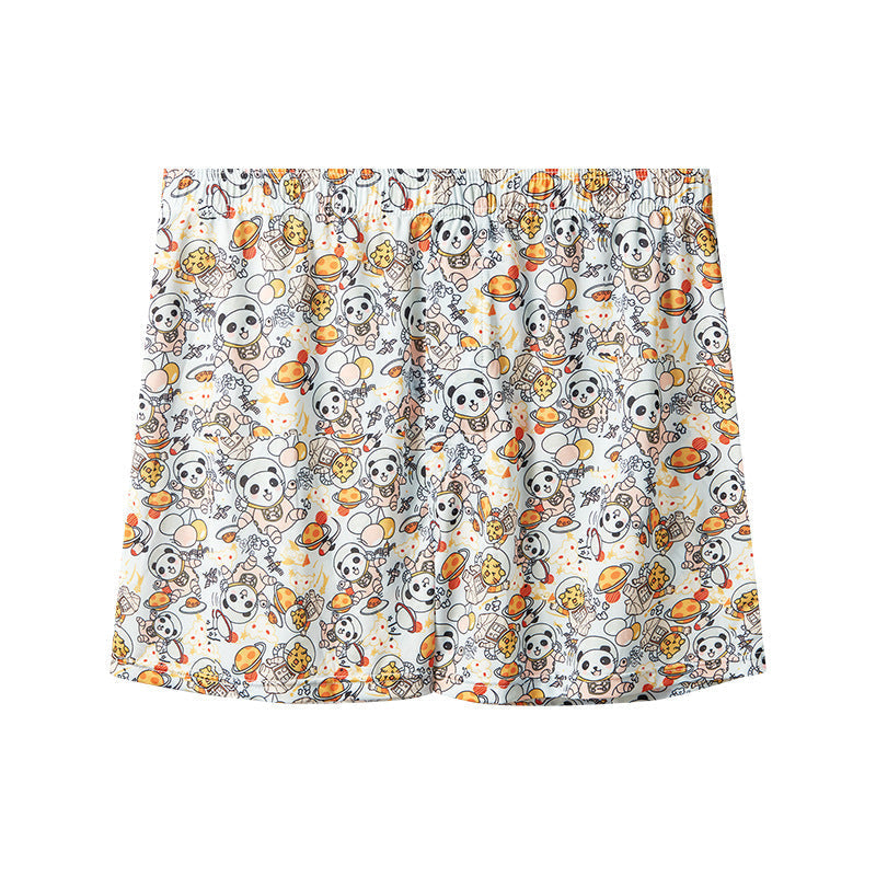 Men's Printed Ice Silk Underwear Fashion Trend