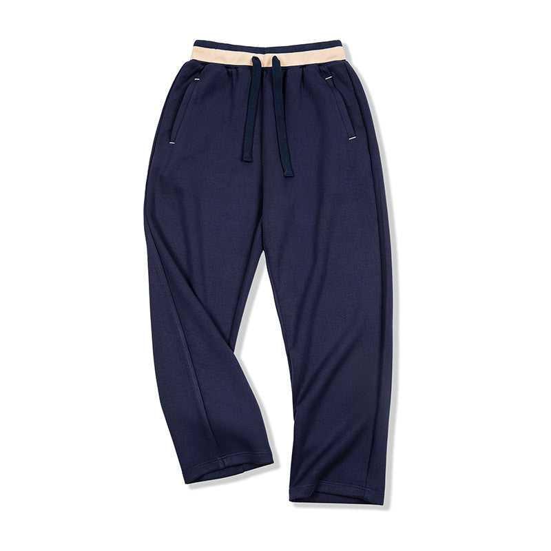 American Casual Air Layer Sweatpants Loose Drooping Anti-wrinkle Elastic Straight