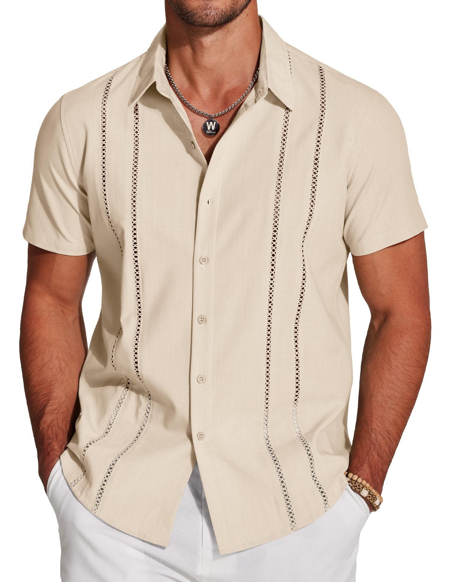 Men's Shirt Hawaiian Short Sleeve Shirt 3D Digital Print Holiday Printing