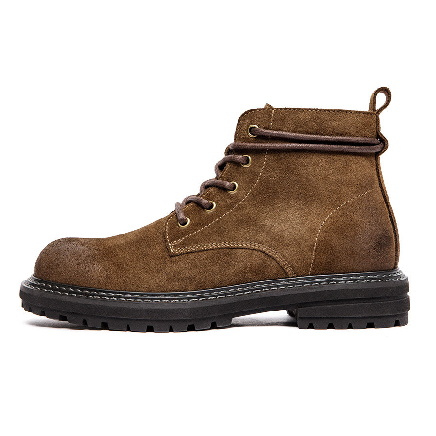 High Top British Martin Boots Casual Trendy Men's Leather Short