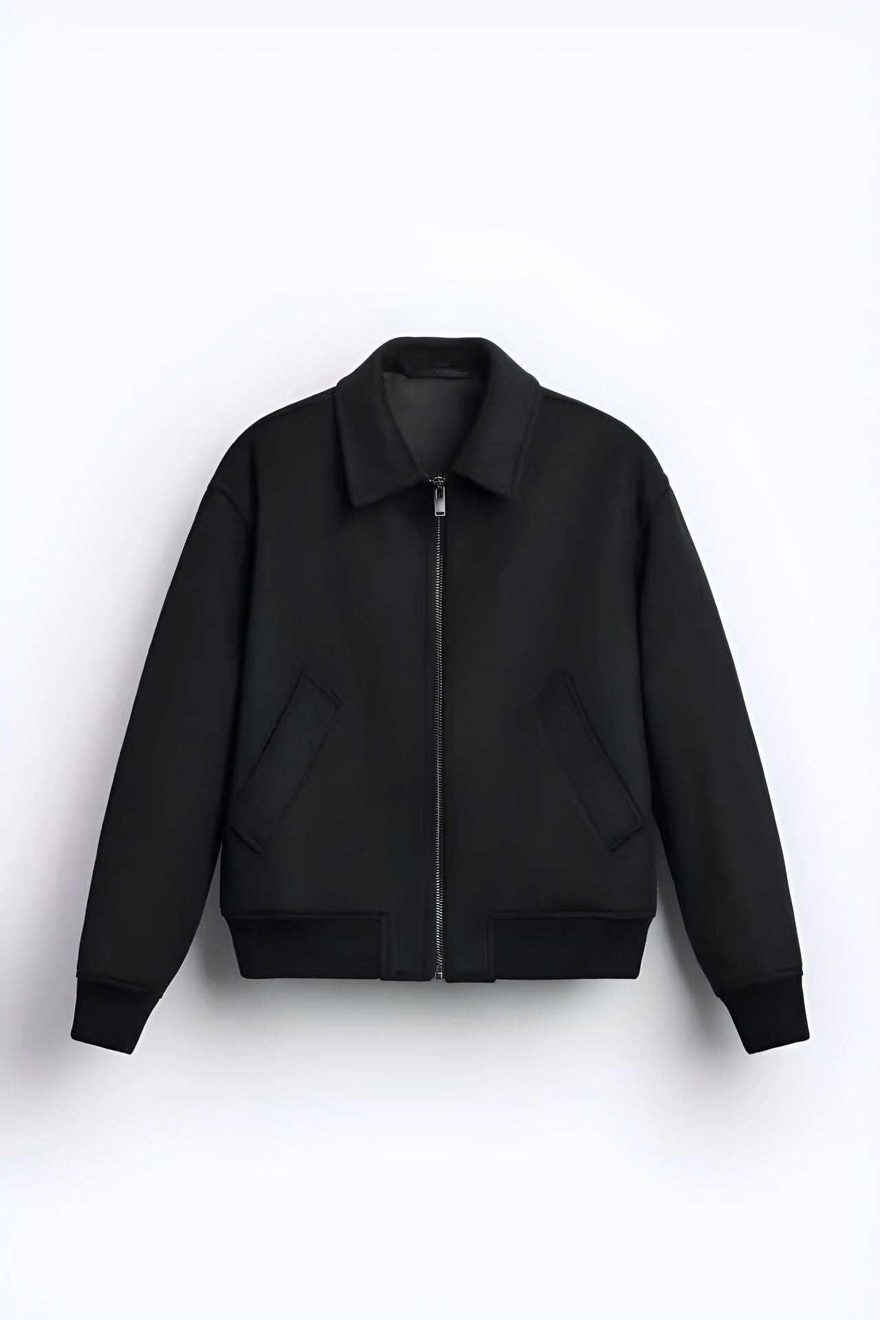 Wear Polo Collar Woolen Coat British Jacket Cardigan