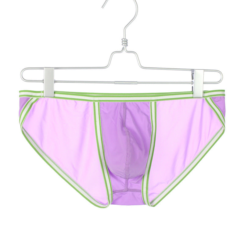 Ice Silk Breathable Men's Plus Size Sports Low Waist Panties