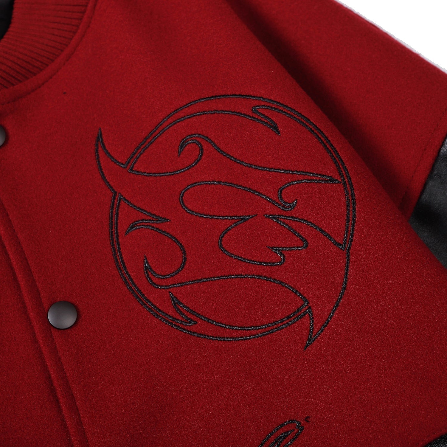 Letter Embroidery Contrast Color Coat Workwear Jacket For Men