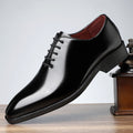 British Style Fashion Business Glossy Pointed Toe Comfortable All-matching Men's Shoes
