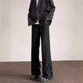 Straight Casual Draping Effect High-grade Men's Pants