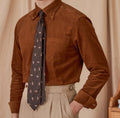 Cotton Corduroy Long-sleeved Shirt American Japanese Style