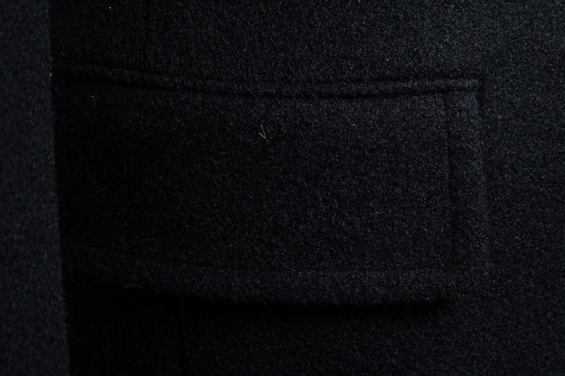 Men's Medium Length Woolen Coat
