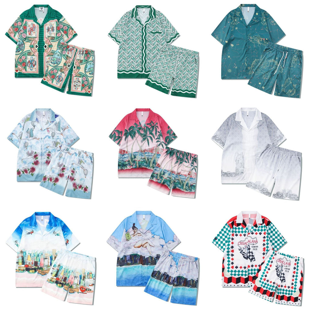 Retro Casual Short-sleeved Suit