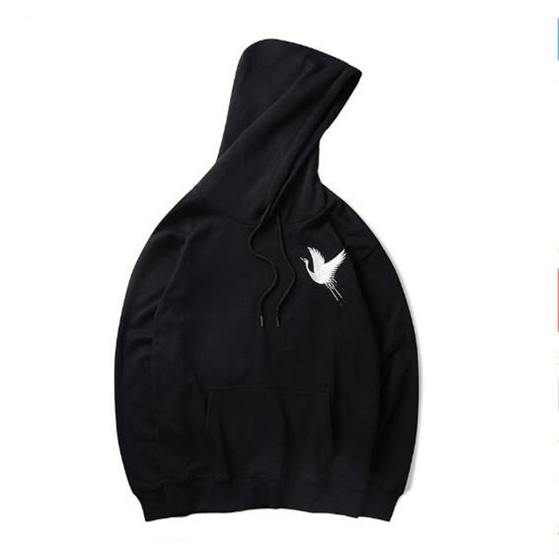 Printed Fleece Men's Hooded Hip Hop Harajuku Sweatshirt