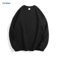 Cotton Solid Color Round Neck Off Shoulder Sweater