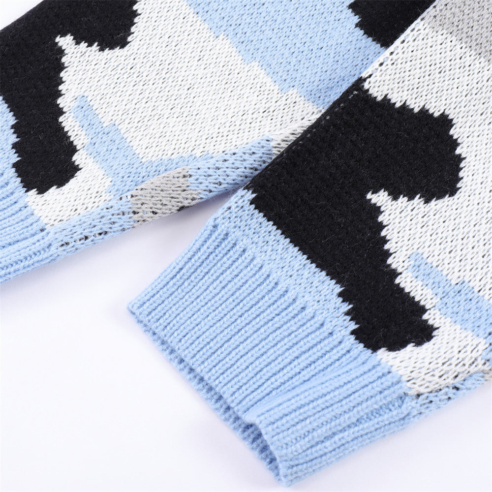 European And American Tide Brand Loose Long-sleeved Pullover Sweater
