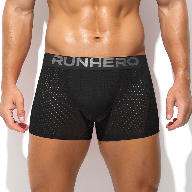Men's Mesh Breathable Home Mid-length Underwear