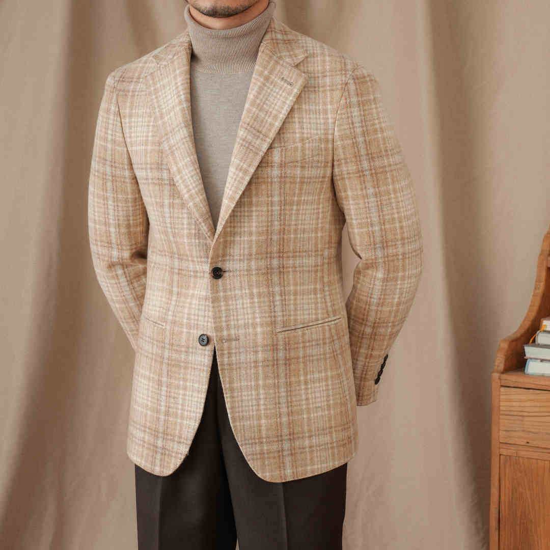 Wool Retro Slim Fit All-match Suit