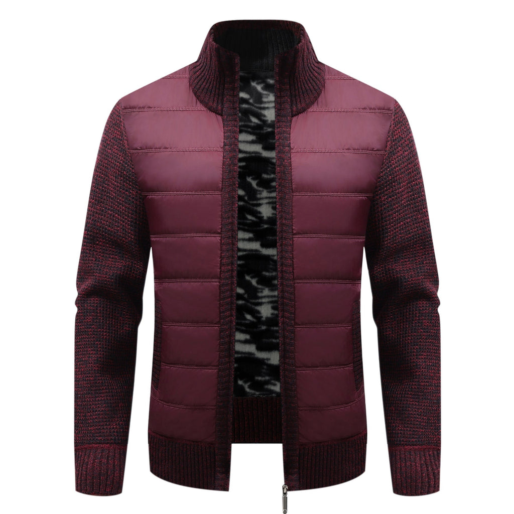Men's Thickened Long-sleeve Cardigan Sweater Coat