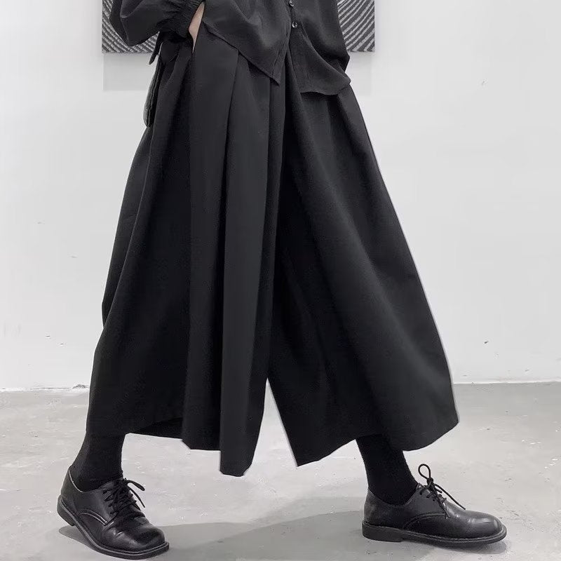 Men's Pantskirt Suit Wide-leg Casual Pants
