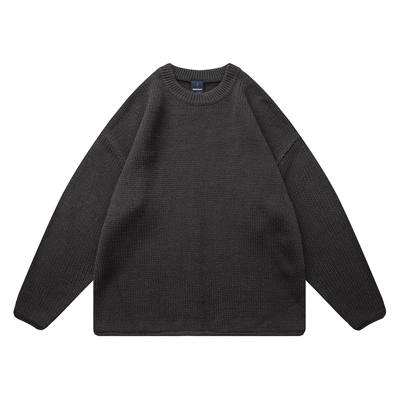 New Basic Classic Solid Color Simple Sweater