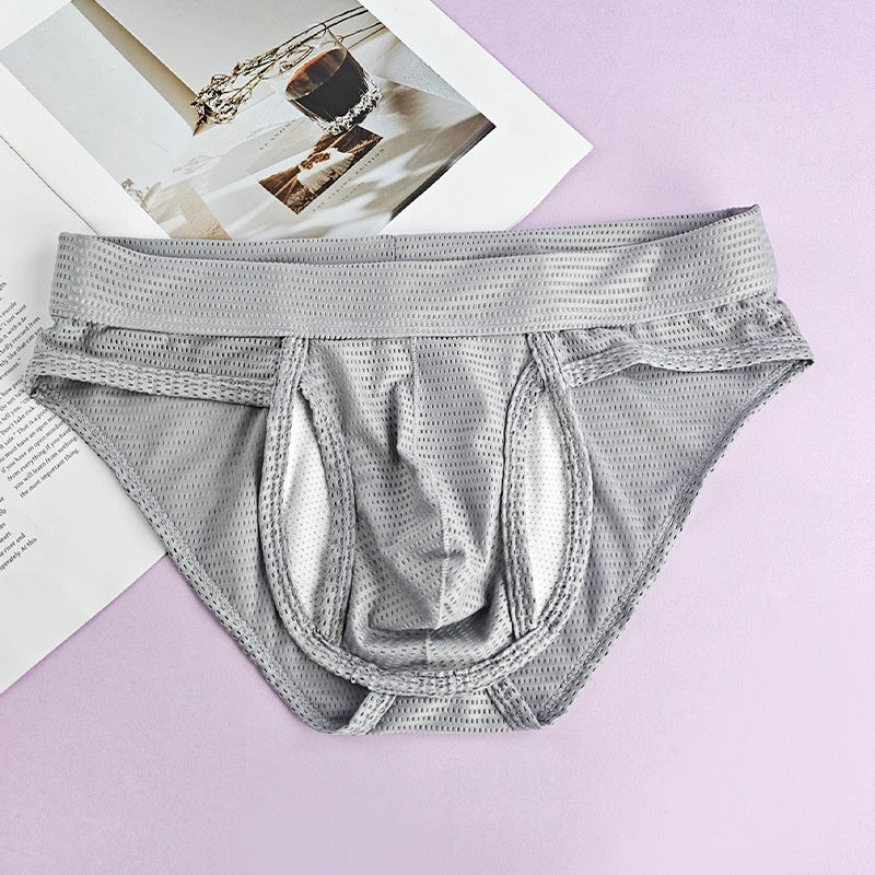 Solid Color Mesh Men's Underwear, Sexy And Breathable For All Seasons