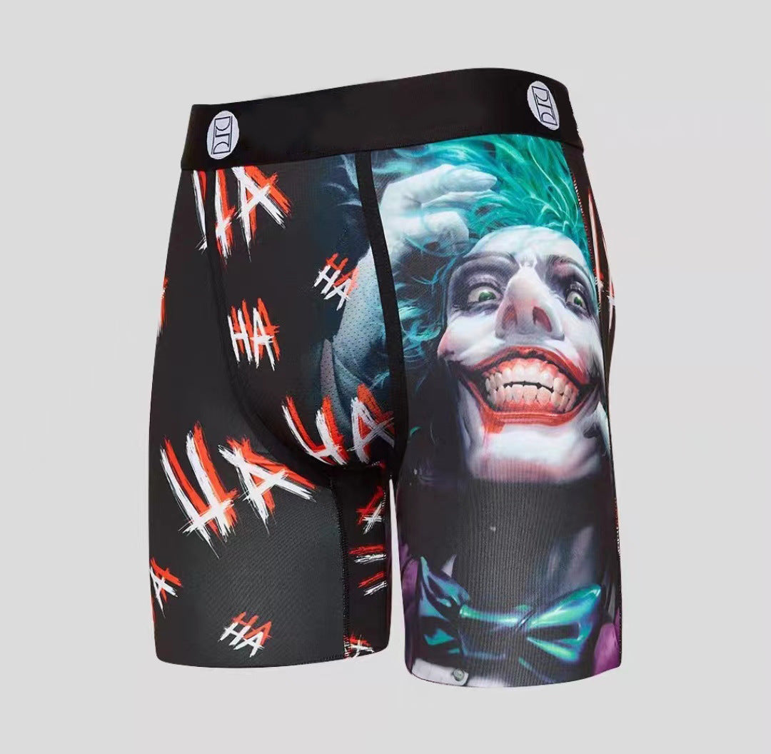 Cartoon Printed Quick-dry Men's Sports Fitness Extended Underwear