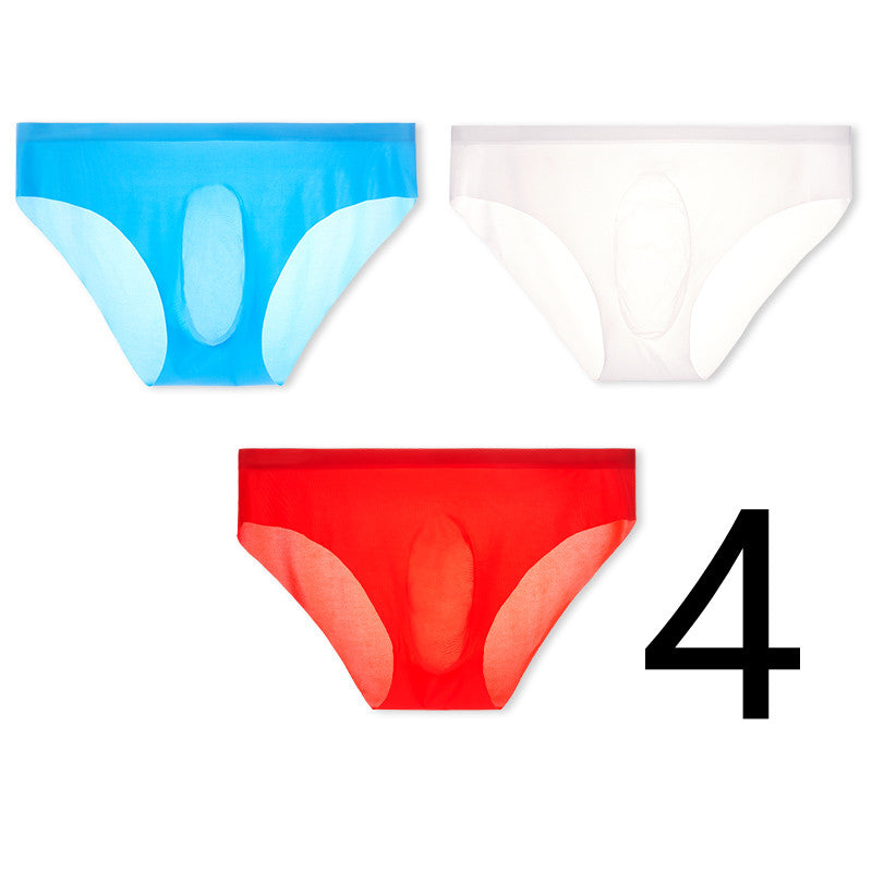 Men's Underwear Ice Silk Briefs