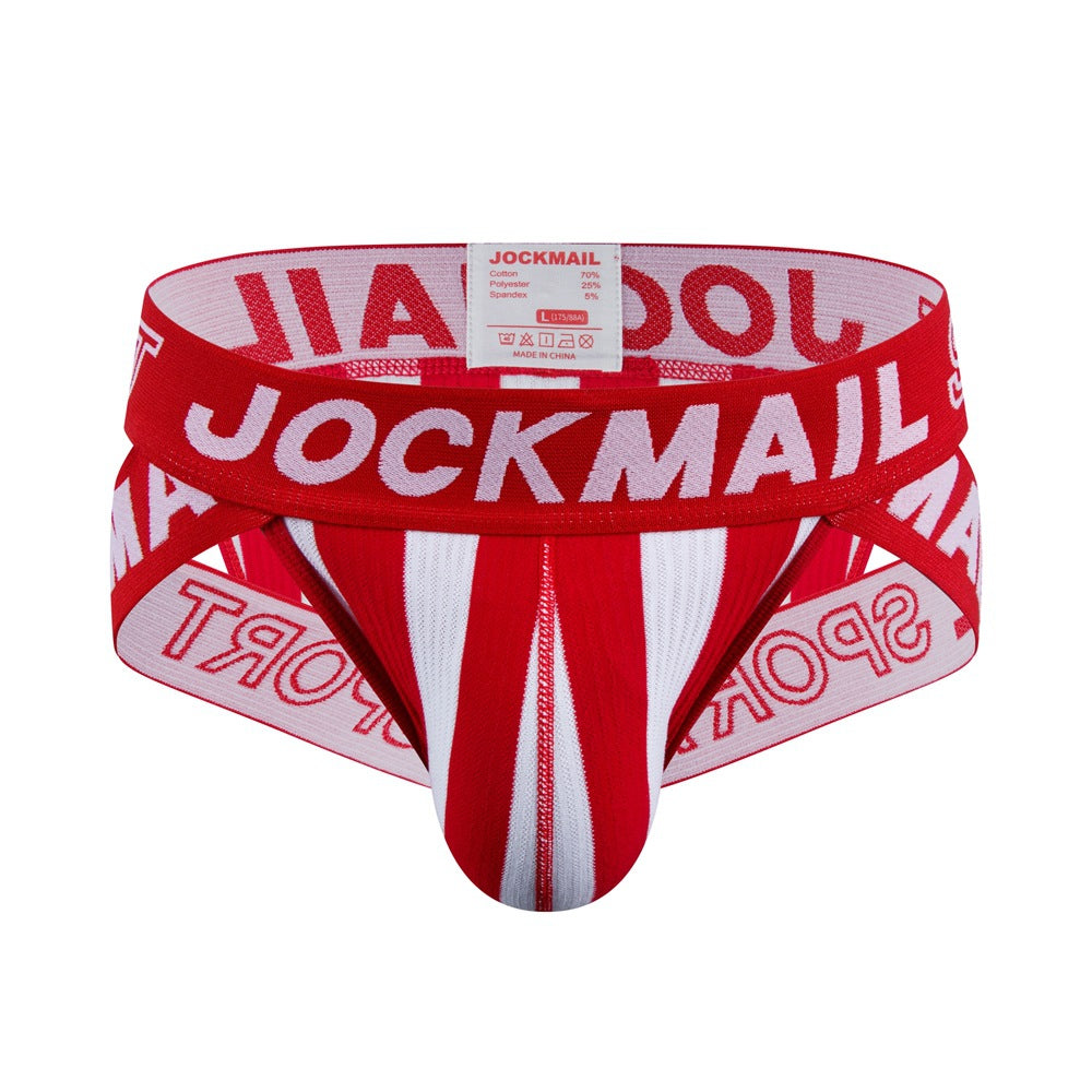 Striped Briefs Cotton Breathable Sports Hip Lifting