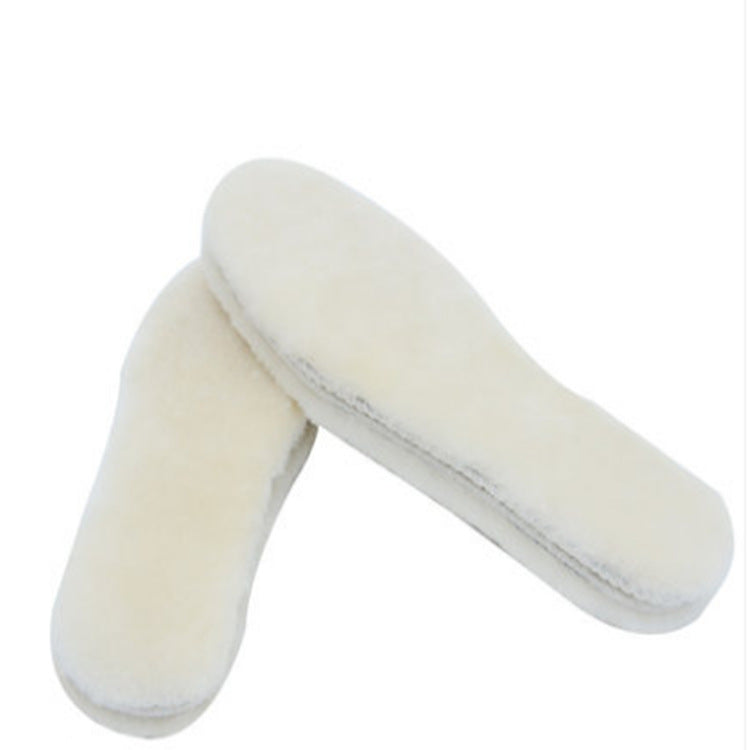 Wool Fur Integrated Cotton Insole Winter Warm