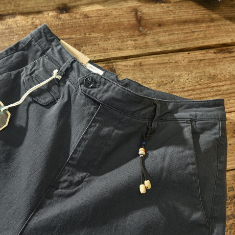 Retro Men's Cotton Casual Work Pants
