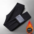Men's Casual Pants Autumn And Winter Fleece-lined Thickened Suit