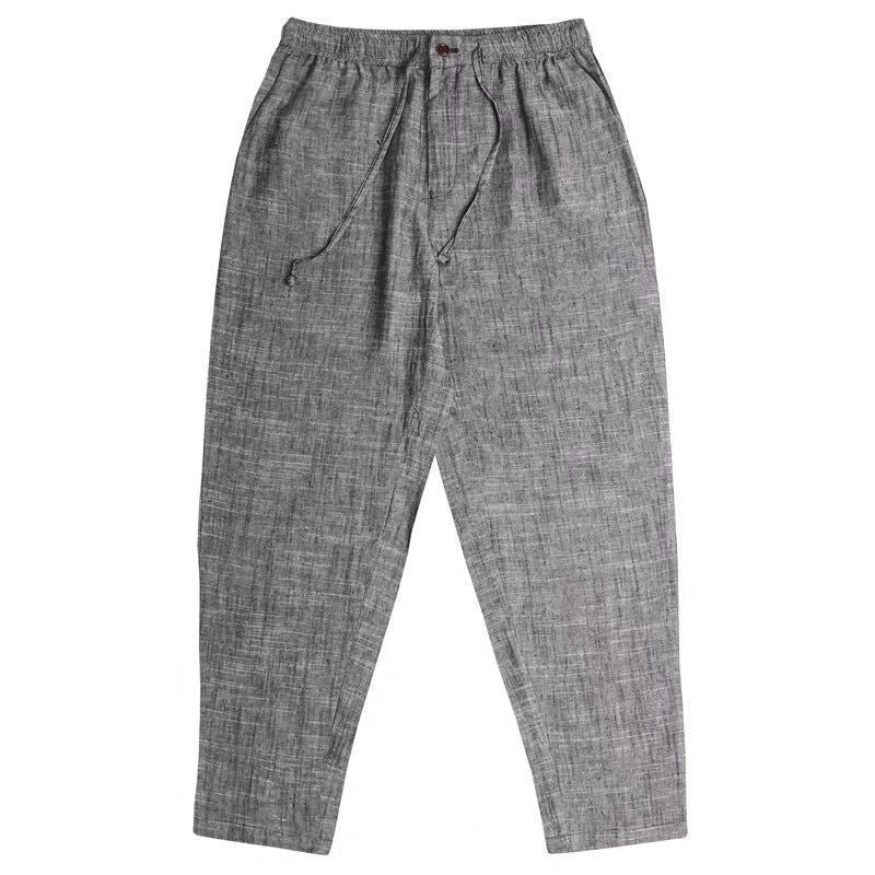 Spring And Summer Retro Linen Harem Pants Men