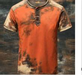 Printed Fashion Men's Hip Hop Casual Sports Button Short Sleeve