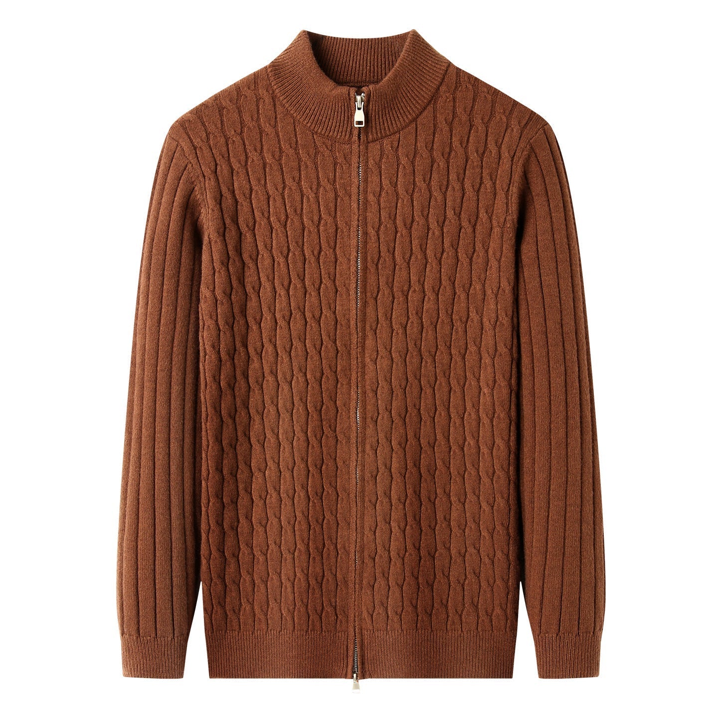 Fashion Autumn New Zipper Collar Sweater Men